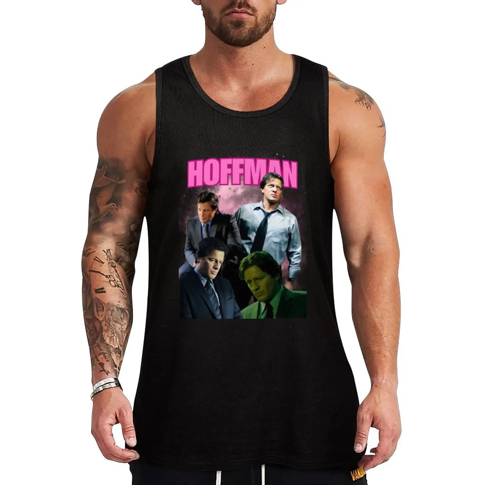 

Mark Hoffman Saw X Pink Design Tank Top sleeveless t-shirts for men t-shirt Men's