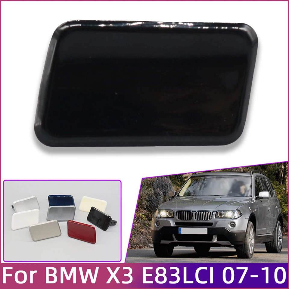 Front Bumper Headlight Washer Nozzle Cover for BMW X3 E83 LCI 2007-2010 Trim Lid Sprayer Shell Cap 51110415735 51110415734 car headlight washer nozzle cover