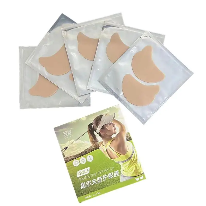 5 Pairs/Pack External Protective Eye Patch Golf Eye Mask Sunscreen Outdoor Cut Eye Patch Sun Protection Eye Patch UV Eye Sticker 1pc welding lens diopter 0 75 3 eye protection for soldering blinkers helmet mask welding protective gear welding lens diopter