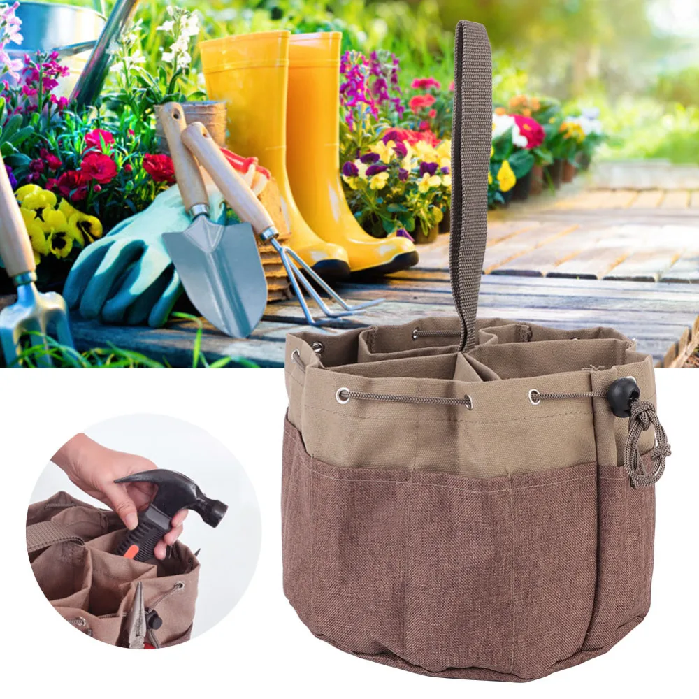 rolling tool chest Multi‑Functional Portable Outdoor Garden Hand Tools Storage Multi-Pocket Canvas Bag Organizer Toolkit Accessory tool pouch