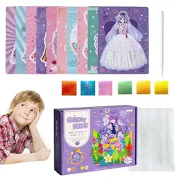 Dress Up Sticker Book Make Your Own Princess Stickers Reusable Sticker Books Childhood Infinite Dream Hand-Painted Travel Car