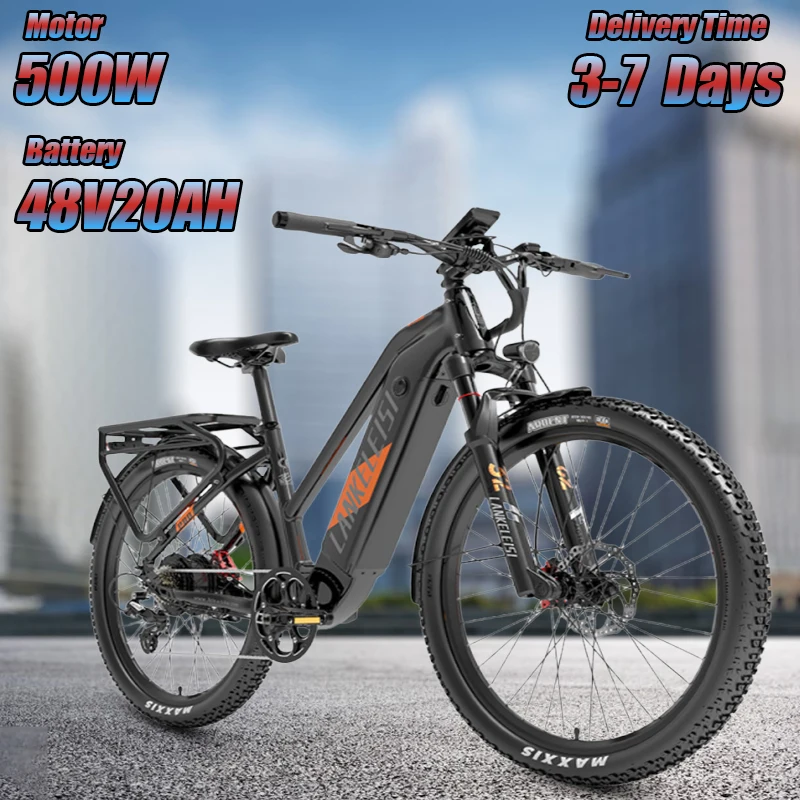 LANKELEISI MX600-PRO E-bike 500W Motor 48V20AH Battery
