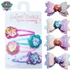 4pcs Girls Cute Colorful Cartoon Paw Patrols Clips Sweet Princess Hair Ornament Headband Hairpins Kids Fashion Hair Accessories 1
