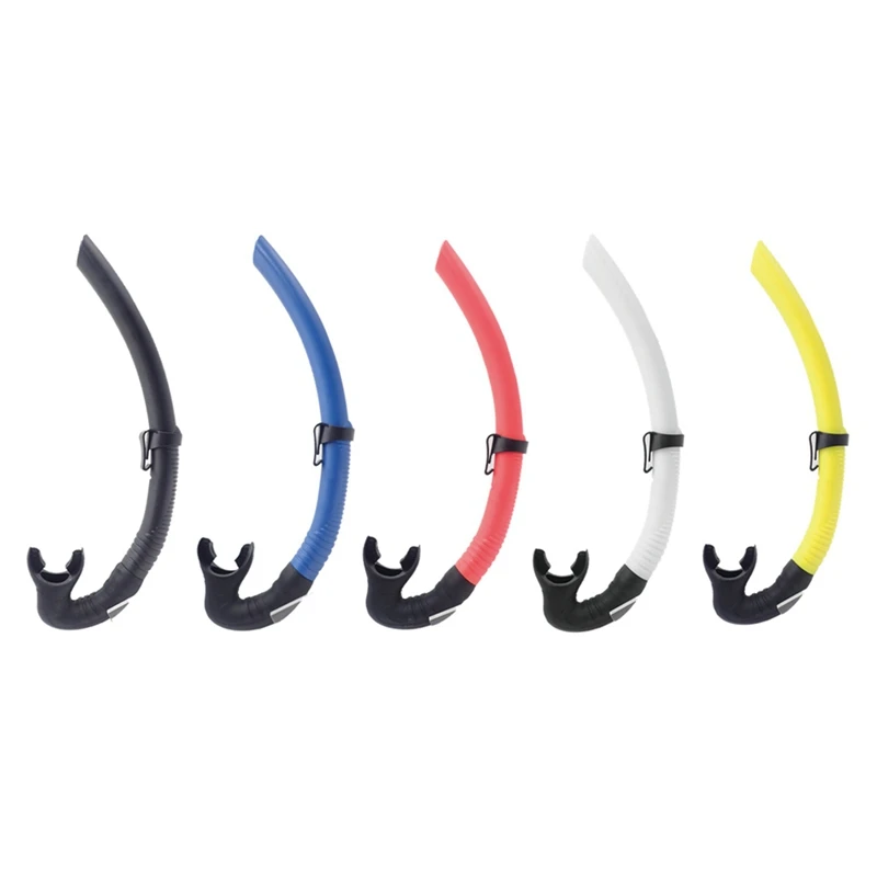 

Diving Snorkeling Gear Adults Breathing Tube Full Wet Flexible Silicone Mouthpiece Swimming Snorkel Tube