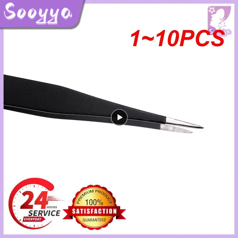 

Anti-Static Stainless Steel Tweezers Precision Maintenance Industrial Repair Curved Tool Home Working Model Making Hand