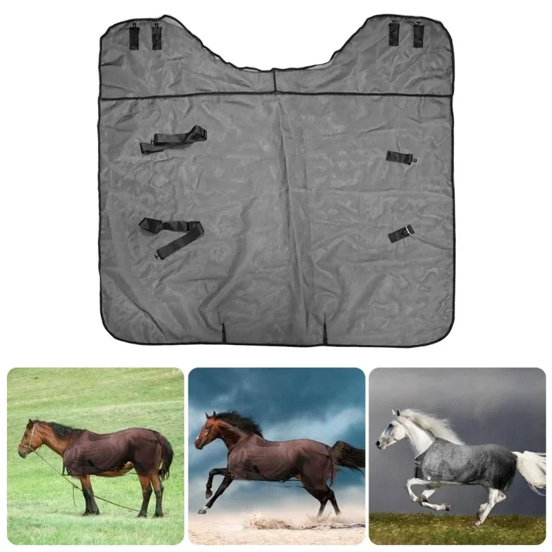 Horse Sun Protect Mesh Sheet Horse Belly Protection Cover Protector Fly Sheet Mesh Fly Net Cover for Horses