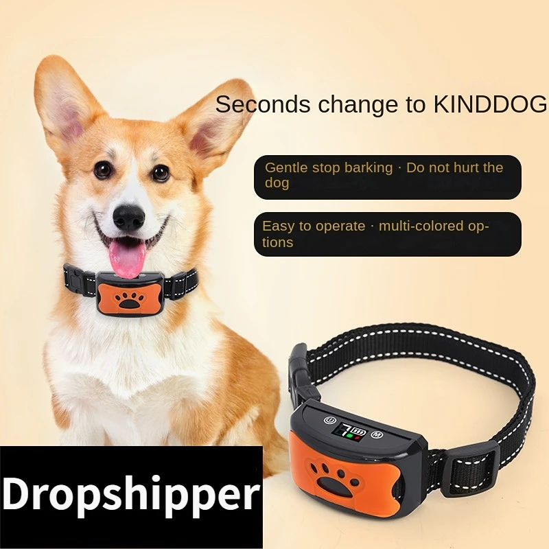 Pet Dog Anti Barking Device USB Electric Ultrasonic Training Collar Vibration Anti Bark Collar pet dog training collar dog bark stopper