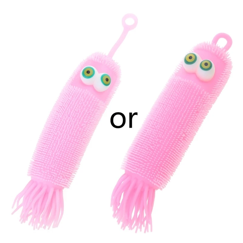 

Shinings Toy Squeeze Toy Large for Caterpillar Fluorescente Animal Stress Relief Toy Luminous Toy Decompression Toy