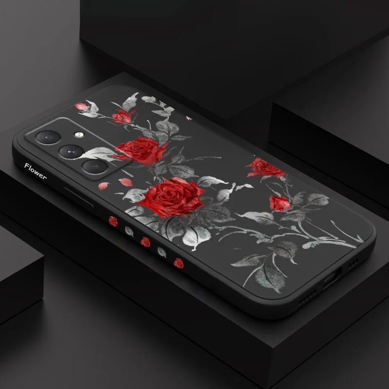 Graceful Rose Design Phone Case Cover