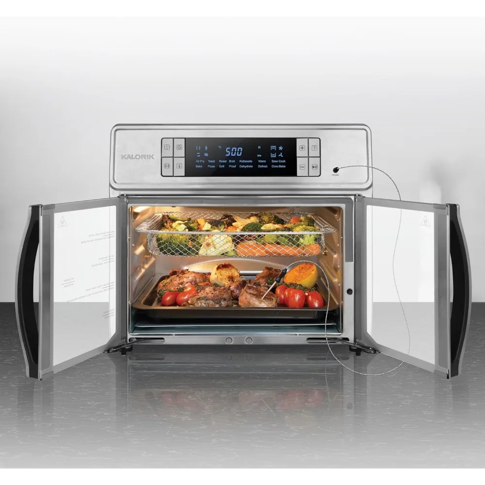 26-Quart Air Fryer Oven w/Digital Controls Easy-View Door and 14 Cooking Presets, 1700-Watts, Stainless Steel