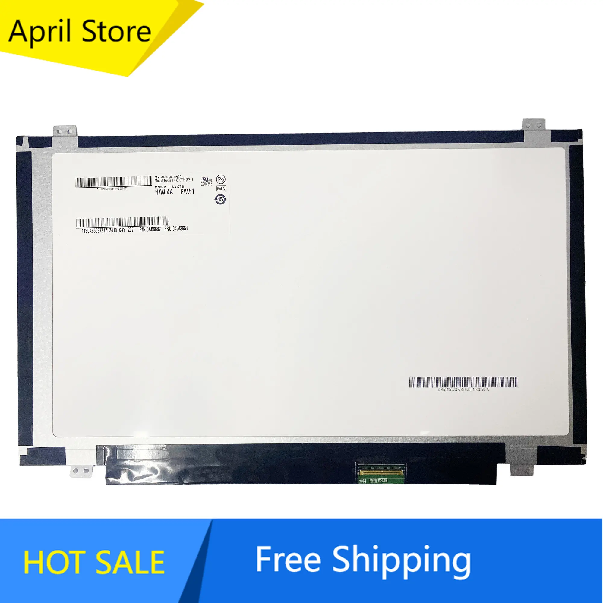 

B140XTN03.1 B140XW03 V.0 V.1 HB140WX1-300 B140XTN02.2 B140XTN02.3 LP140WH2-TLF1 14.0'' Laptop LCD Screen 1366*768 LVDS 40 Pins