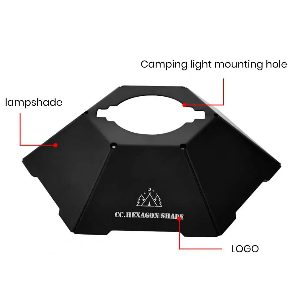 

Lantern Lampshade Reliable Hexagonal Lampshade Not Easily Deformed Camping Tent Light Shade Light Cover Camping Accessories