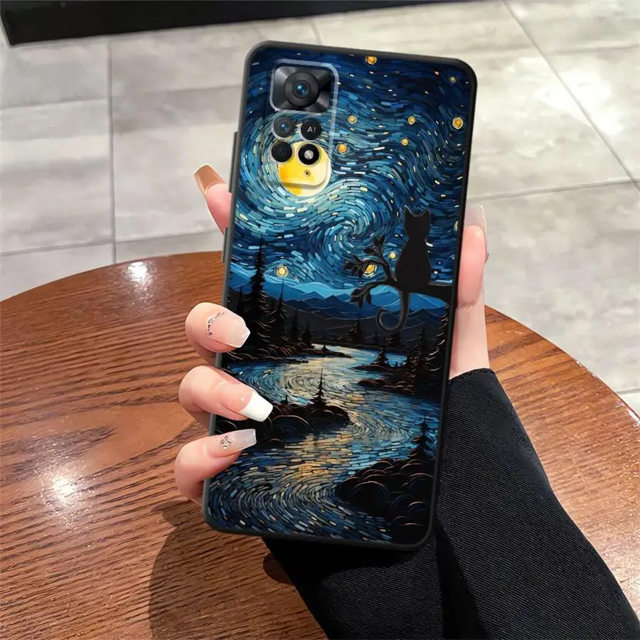 Elegant Black Oil Painting Art Phone Case