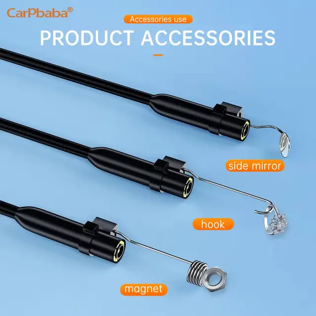 Carpbaba 300W Android Endoscope Inspection Camera 2 in 1 IOS Type-C Mini Camera for IOS iphone Waterproof Pipeline Borescope 3