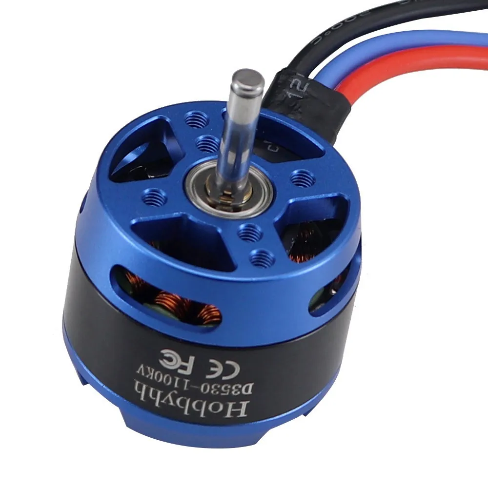 Moteur sans balais D3530 1100KV pour avion RC - 74g, 313W