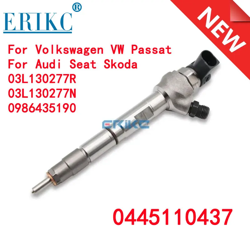 

0 445 110 437 Diesel Injector 0445110437 for Bosch Volkswagen VW Passat 2.0 TDI Audi Seat Skoda 03L130277R 03L130277N 0986435190