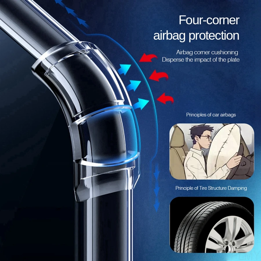 Durable Shockproof Silicone Protective Clear Case Cover