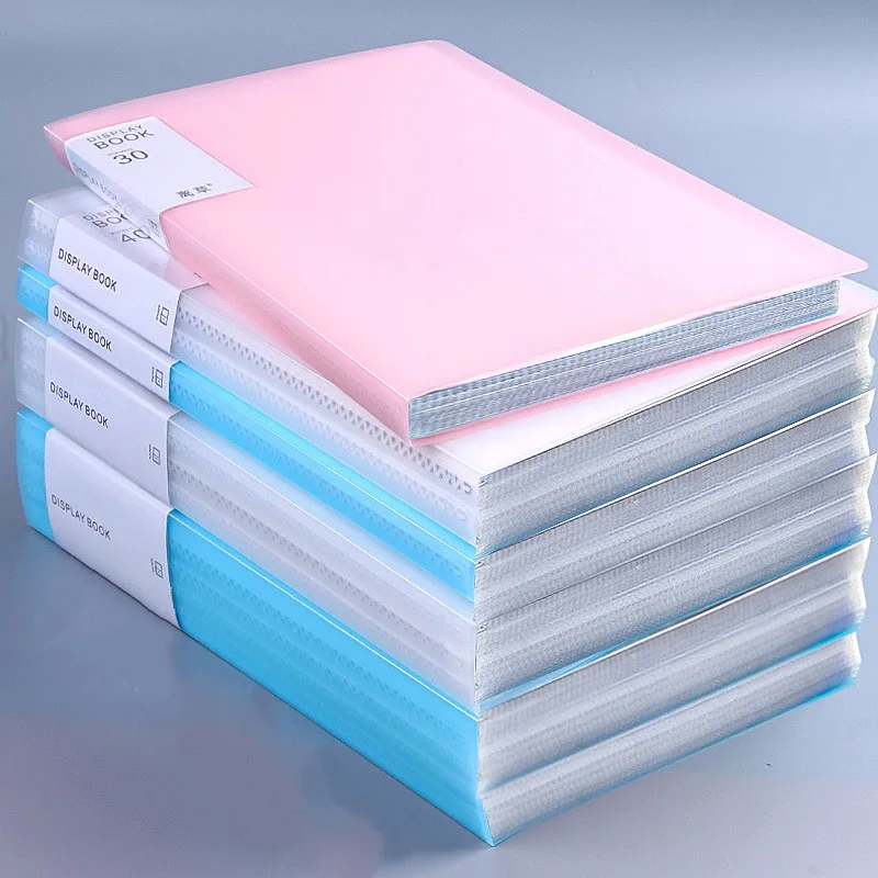 

A4 20/30 Pages Data Book File Folder Music Score Collection Bag Portfolio Office Stationery Insert Folder Document Storage Bag