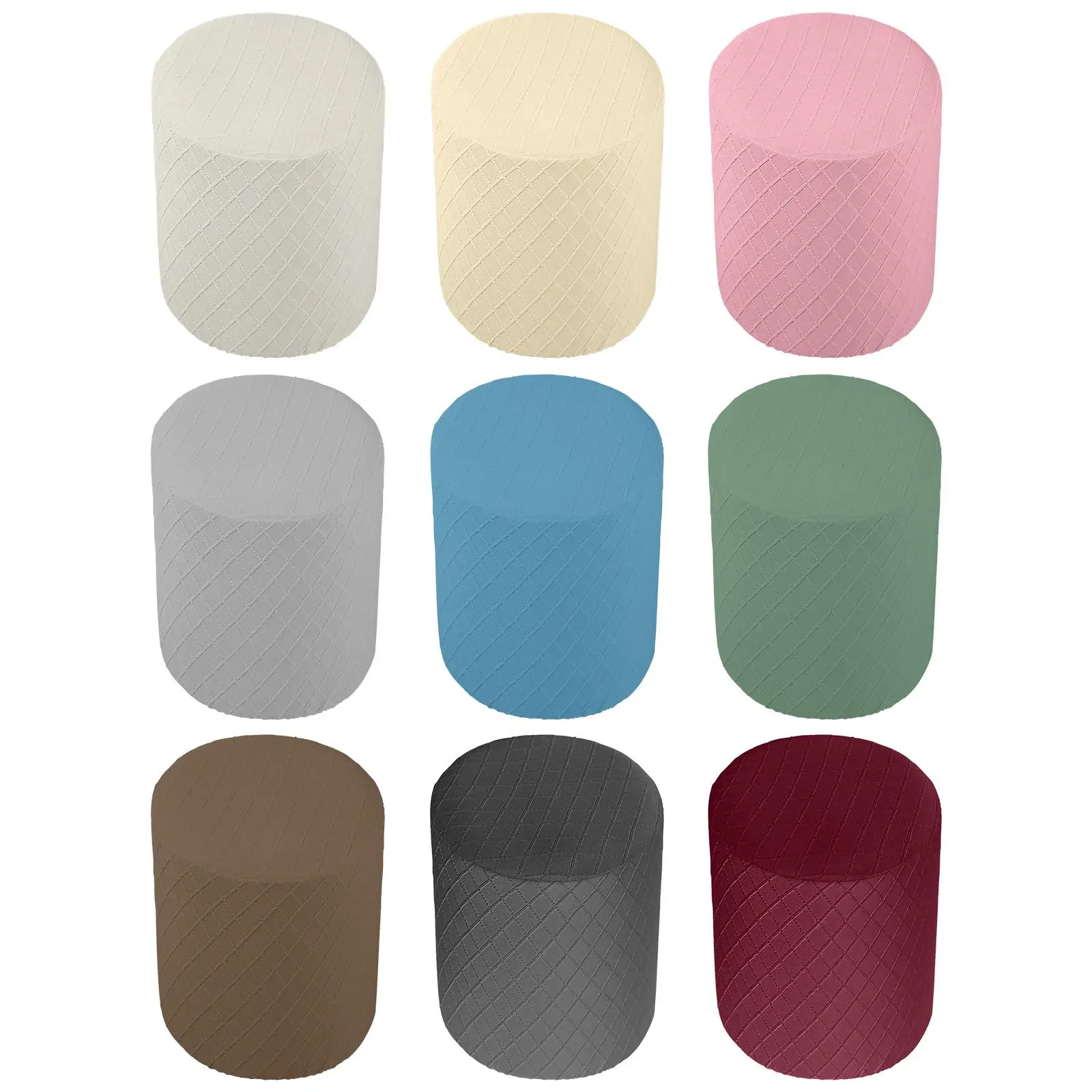 Velluto Copri Pouf Poggiapiedi Quadrato, Elastico Antiscivolo Copri Ottomano, Rimovibili Decorazione Della Casa Copri Pouf Portaoggetti Pieghevole Con Fondo Elastico-blu pavone-80×80CM