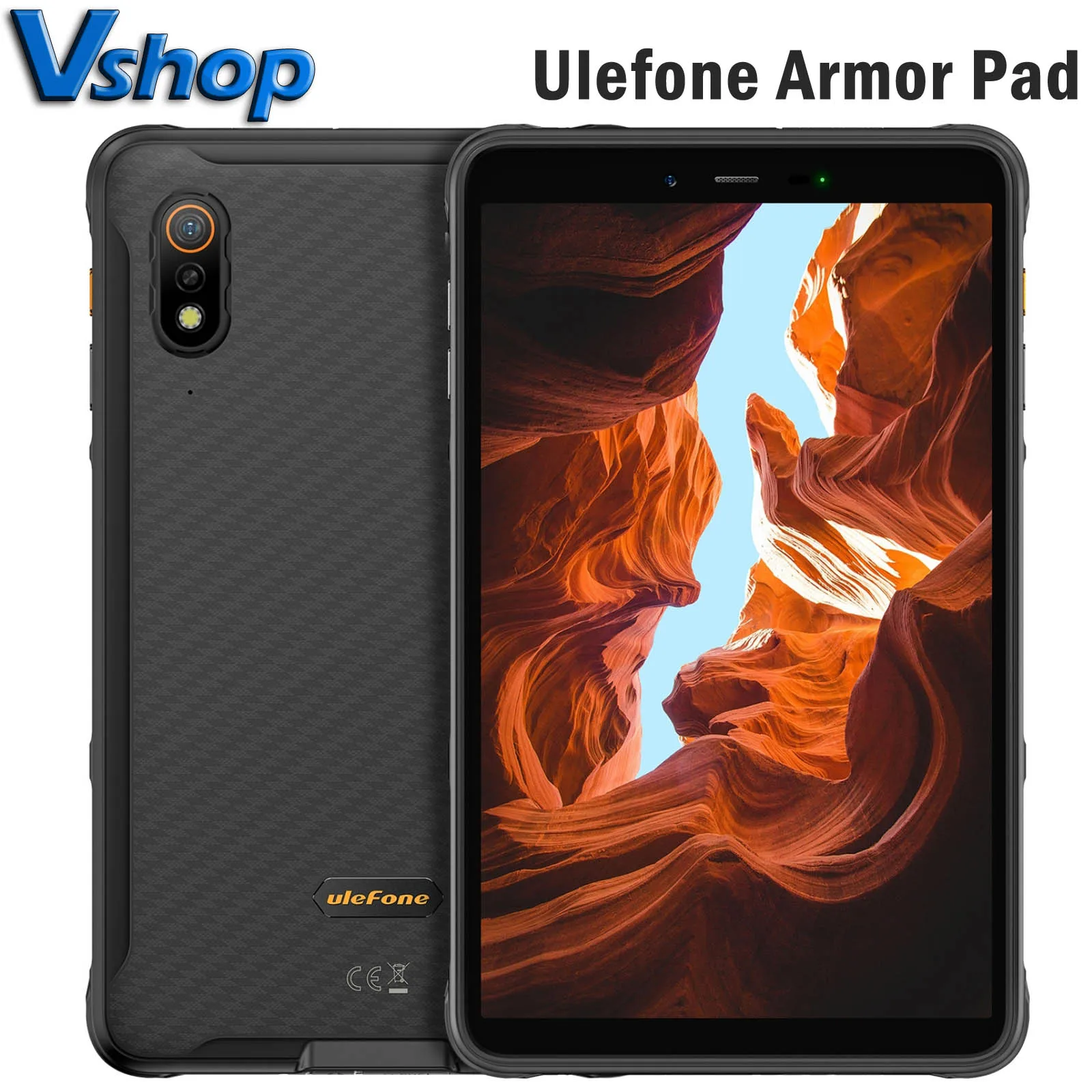 Ulefone Armor Pad IP68 Rugged Tablet PC 8.0 inch 4GB+64GB Android 12  MediaTek Helio G25 Support uSmart Expansion 4G LTE Tablet
