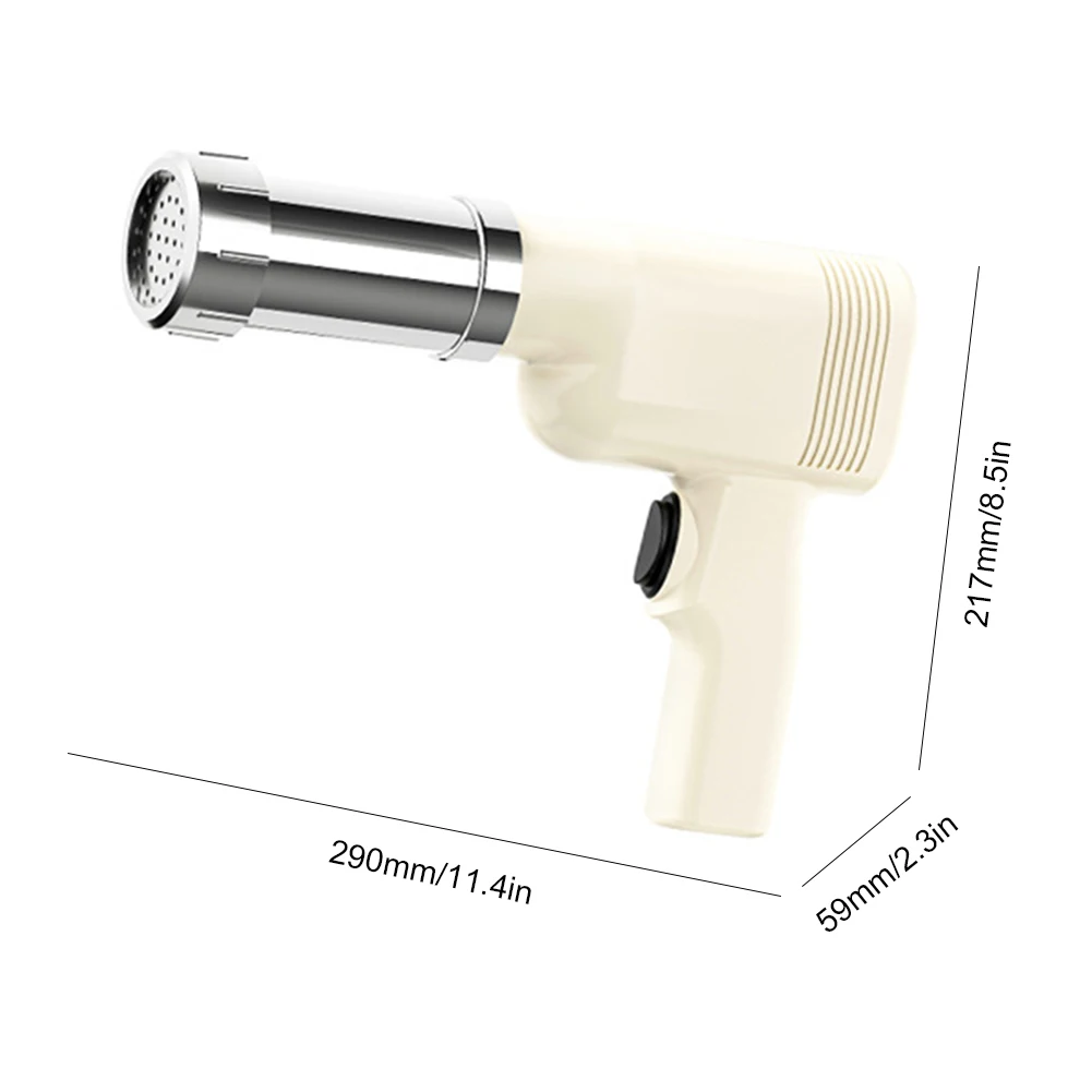 Electric Noodle Maker Cordless Handheld Noodle Press Gun 5 Molds USB Charging Utility Kitchen Gadget Maker Machine