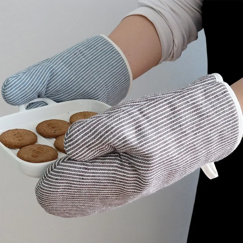 Japanese Heat-resistant Oven Gloves Household Nordic Kitchen Gloves Microwave Oven Glove Baking Oven Mitts