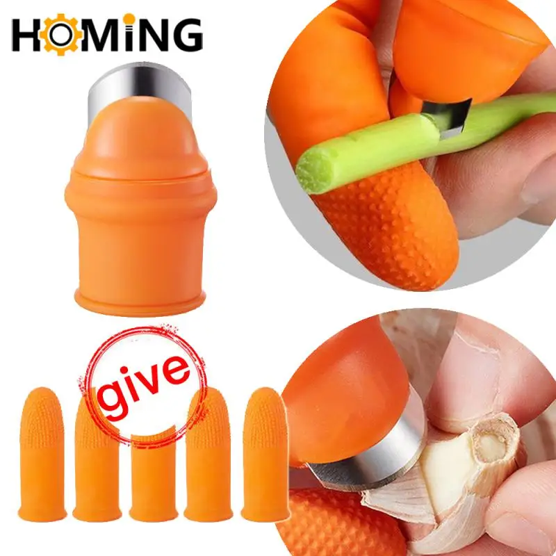 Silicone Thumb Knife For Garden Separator Upgrade Finger Plant Fruit Picking Protectors Portable Knife For Kitchen Garden Tools garden tool finger protector finger guard