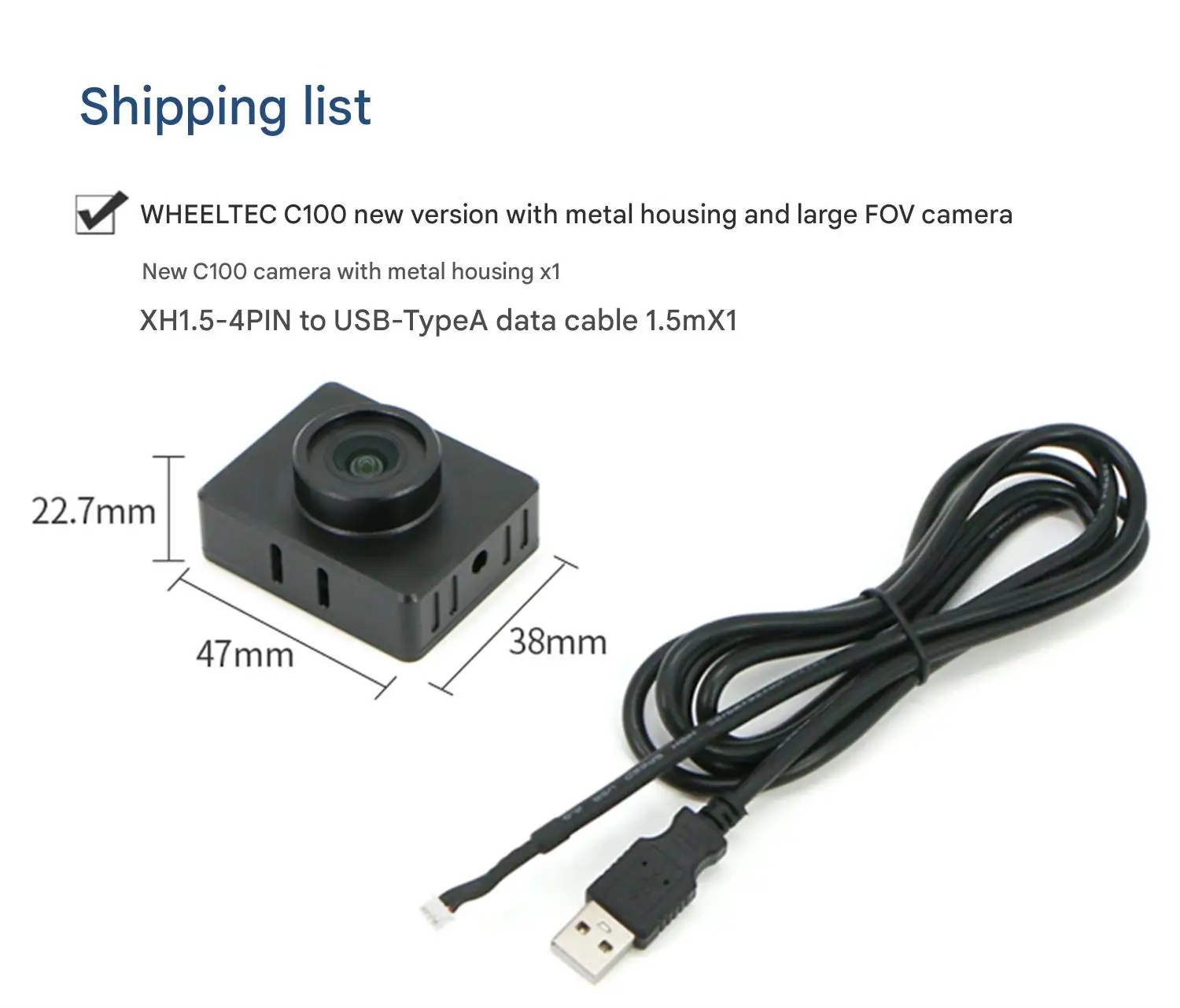 WHEELTEC C70 C100 HD RGB camera, HD imaging, megapixel, driver-free UVC plug and
