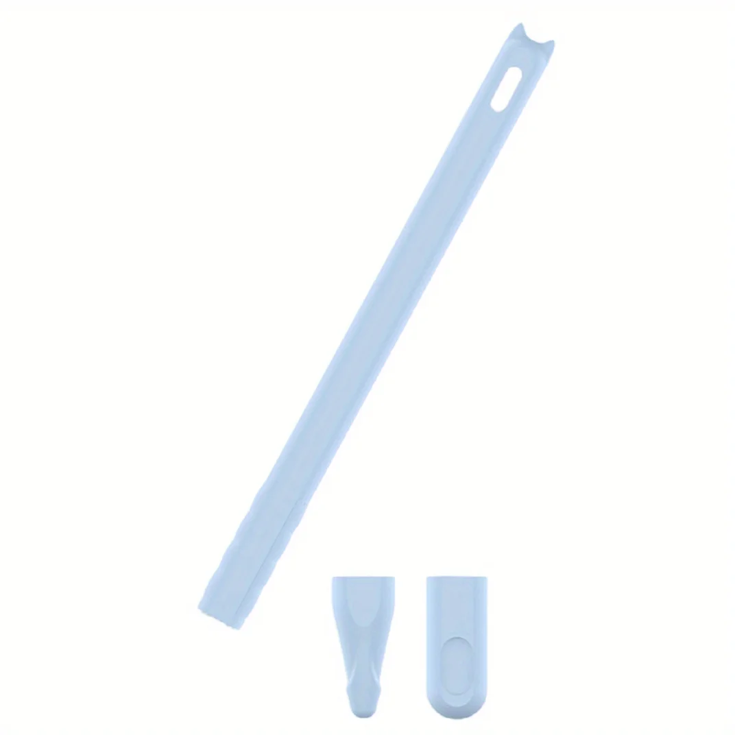 High-Quality Cartoon Silicone Anti-Slip Pen Case - Anti-Drop Solid Color Stylus Cover