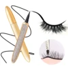 REDSIREN 2 in 1 Lash Glue & Eyeliner Waterproof Long Lasting self adhesive Glue False Eyelashes Black Liquid Eyeliner Glue Pen 1