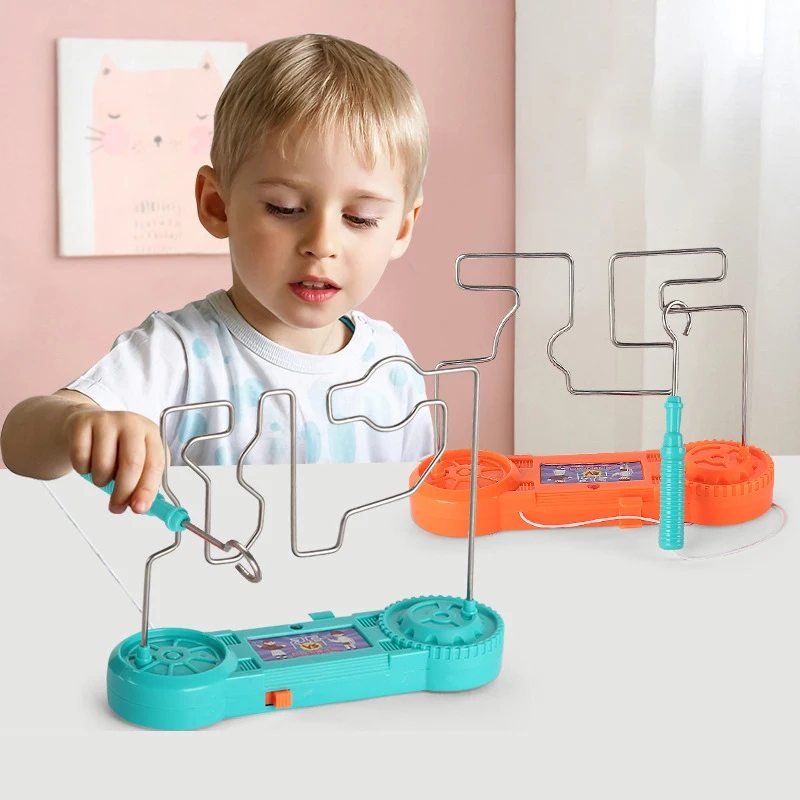 BuzzWireGameKidsCollisionElectricShockMazeTouchGameToyPlay