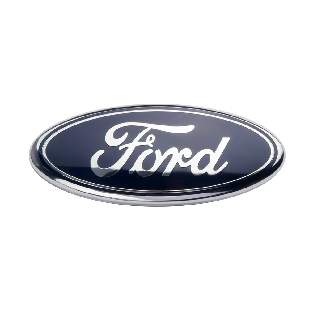 Insignias para la rejilla del radiador delantero del coche, emblemas para el maletero trasero, pegatinas para Ford Ranger, Focus, Kuga, Mustang, S-MAX, Transit, Mondeo, Fusion