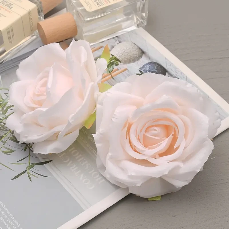60 Fiori Artificiali In Seta Multicolore Per Decorazioni Fai Da Te, Matrimonio, Scrapbooking, 4,5 Cm - 3