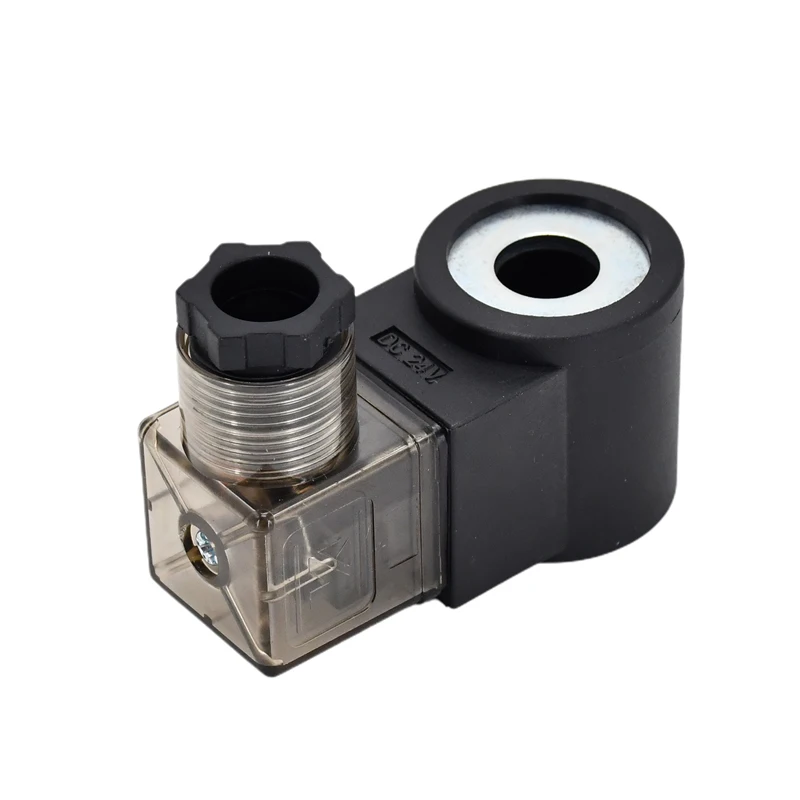 

Катушка соленоидного клапана, 3-зубчатый разъем DIN 6306024, 24 в, совместим с штоком клапана HydraForce 08 (отверстие 1/2 дюйма) с разъемом соединителя