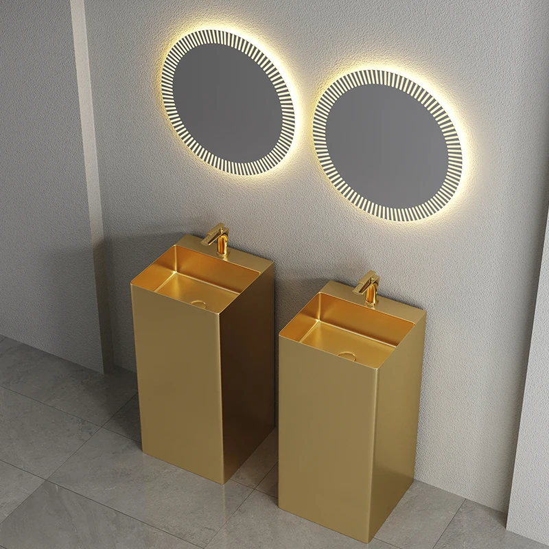 

Черный цельный напольный квадратный умывальник для гостиницы фотография красный