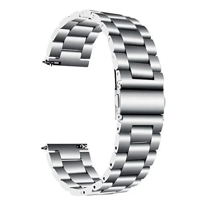 Universal Stainless Steel Watch Strap – Adjustable 18-24mm Width
