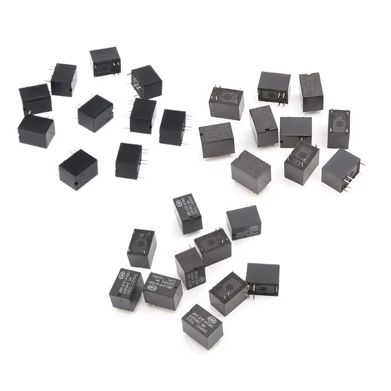 

10pcs JRC-21F for DC Mini Power 6-pin PCB Mount Circuit Board Relays
