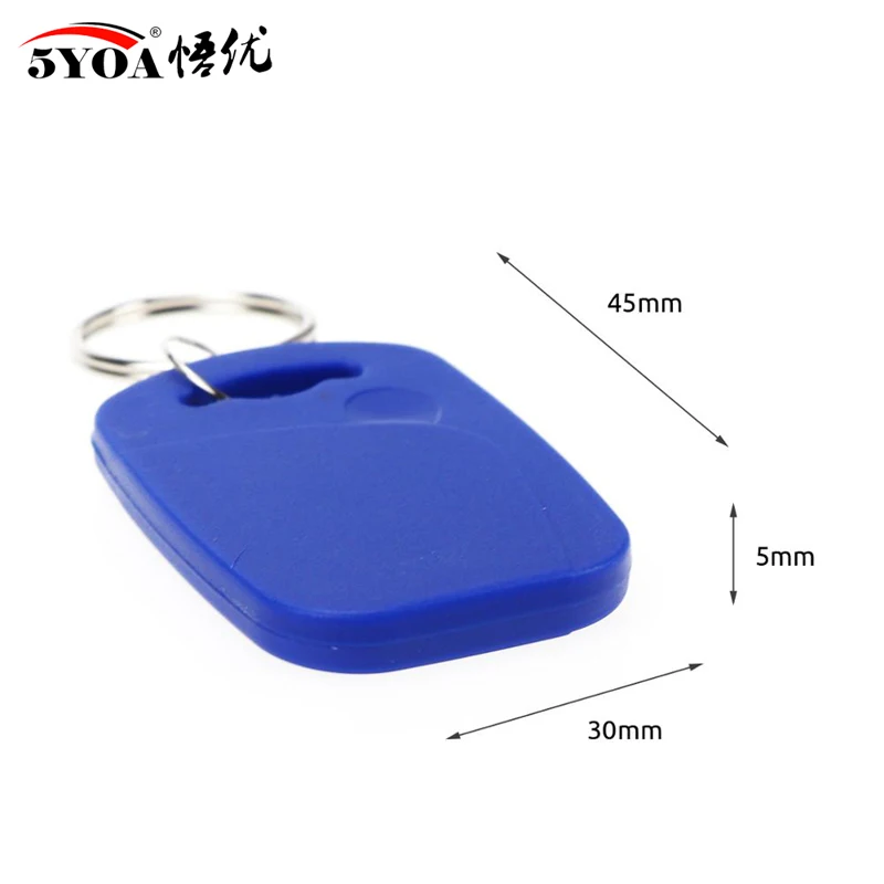 10pcs 2 In 1 Dual Chip Frequency rfid keyfobs 125KHz T5577 13.56MHz UID Rewritable Replicable Composite Access Control Key