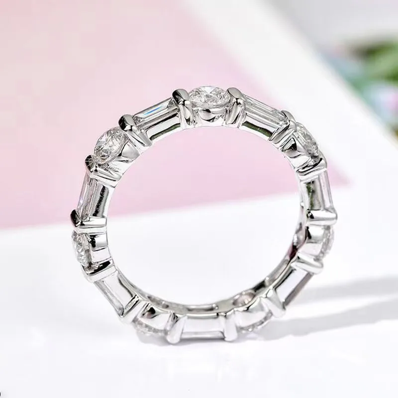 Xuan Rainbow Color Women's Ring Simple Fashion Light Luxury Attending Ball Accessories Daily Wearing  Jewelry Wholesale