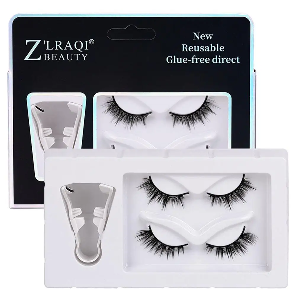 3d Magnetic Eyelashes Kit Multi-style Magnetic False Eyelashes Daily Eye Makeup False Supplies Easy To Wear 2 Pairs
