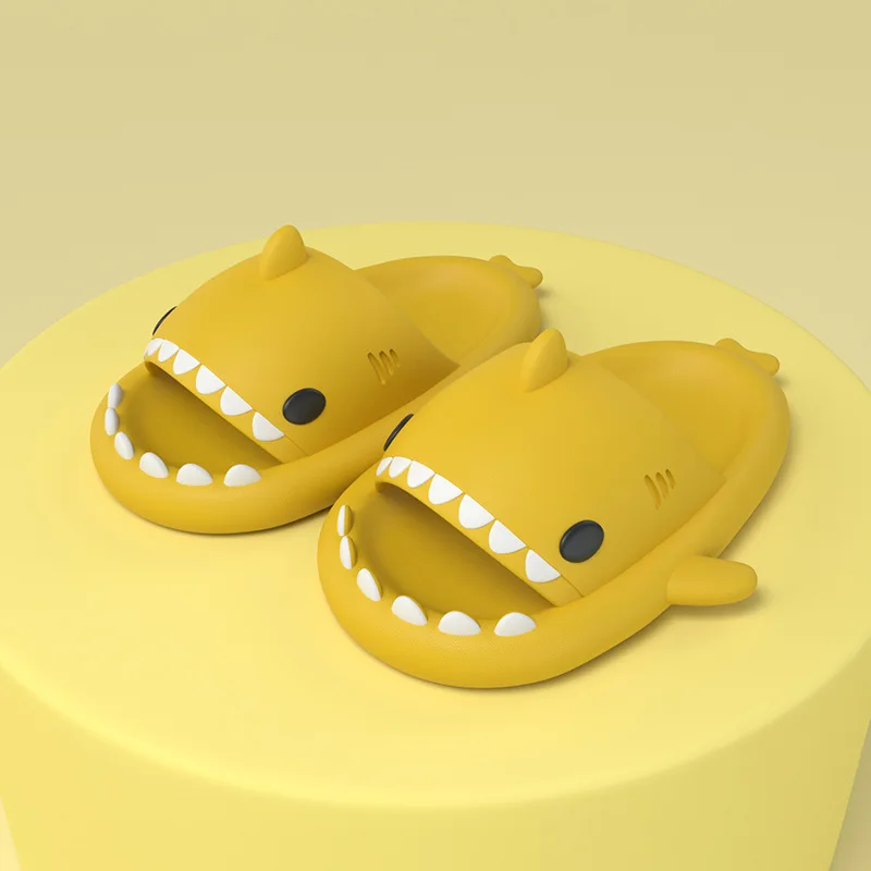 

Man Women Shark Slippers 2022 Summer Home Anti-skid Solid 11 Color Couple Outdoor Cool Indoor Household Funny Kids Slipper