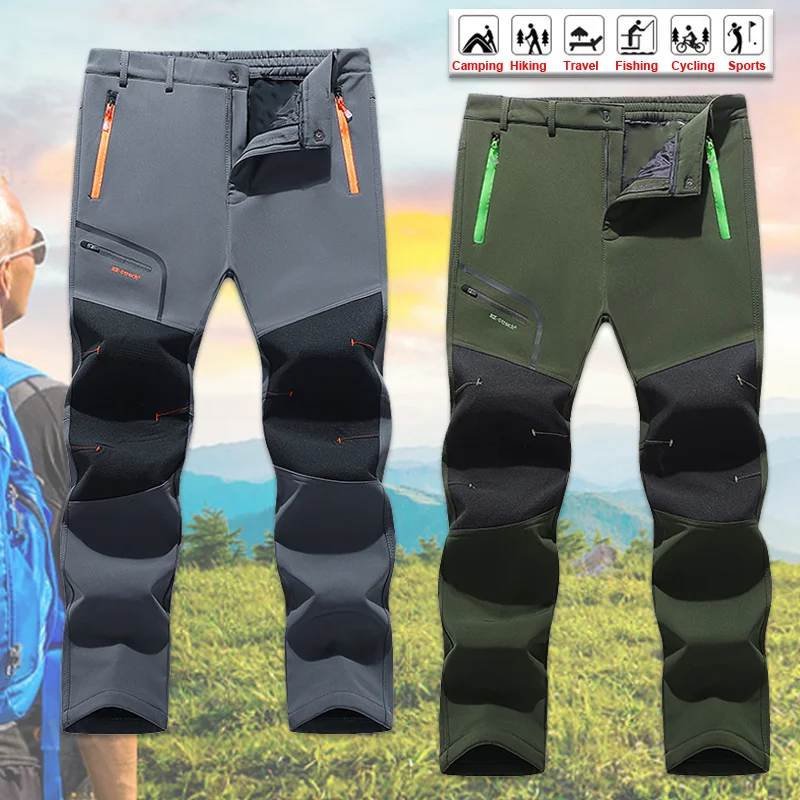 

Men's Hiking Pants Softshell Outdoor Trousers Sports Camping Trekking Fishing Pants Cycling Run Climbing Spring Summer