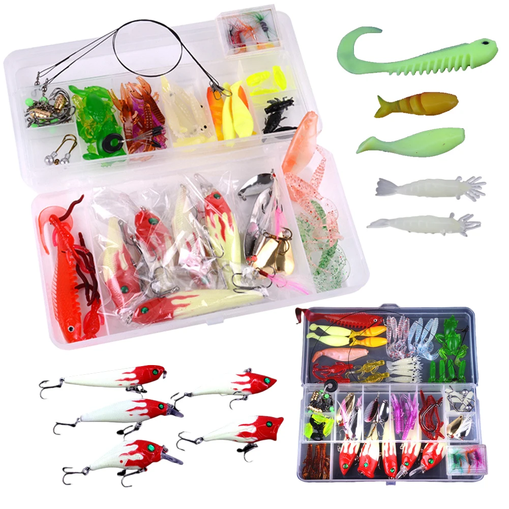 Description Picture 5 of itemCarbon Steel Fishing Lures Kit Multifunction Topwater Bait Rigs Reusable Spinnerbaits Set for Outdoor Fishing Accessories Tool