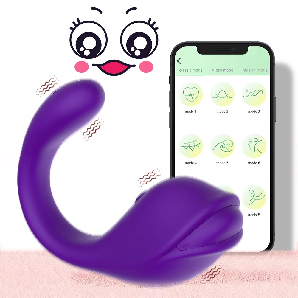 APP  Control Wearable Vibrator Long Distance Control  Mini  Clit Nipple Stimulator  Bullet Anal G-Spot Adult Couples Sex Toy