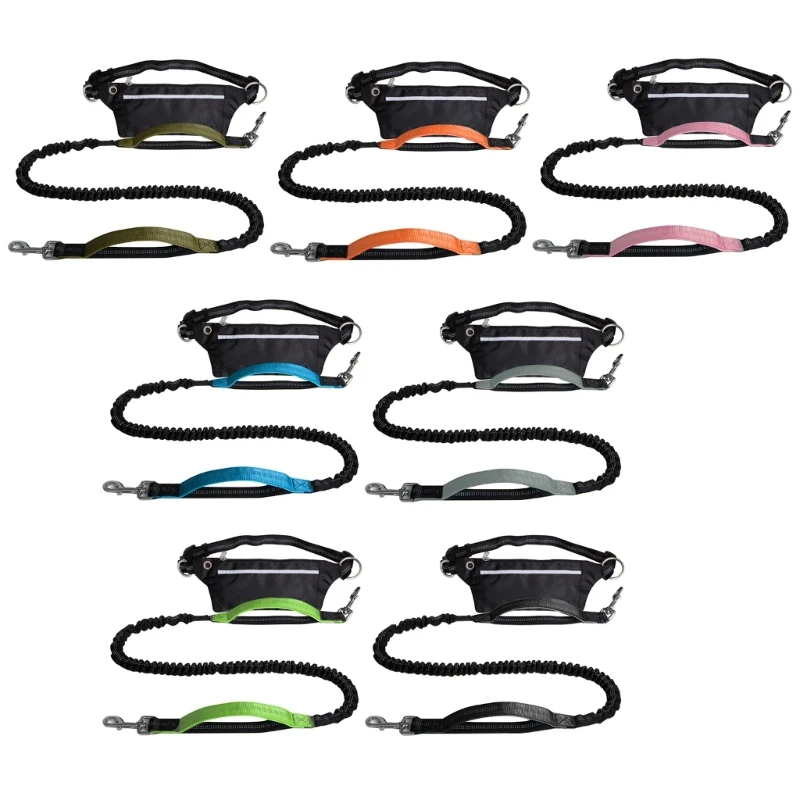 

Running Waist Bag Multifunctional Dog Walking Leash for Jogging Hiking Waist Bag with Dog Leash for Outdoor Activity