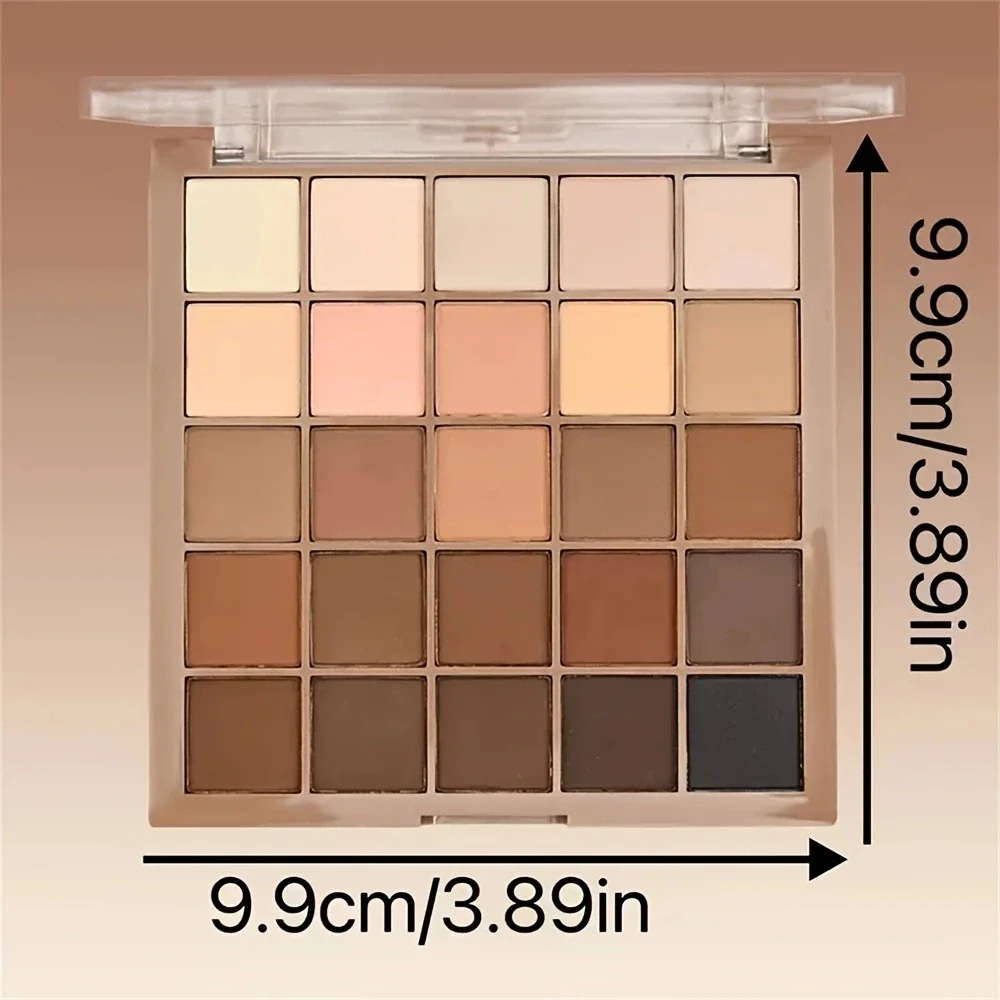 25 Color Eyeshadow Palette Neutral Gray and Brown Earthy Tone Coffee and Chocolate Style Makeup Shadows for Eyes Maquiagem eye shadow eye shadow plate