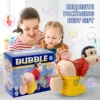 Funny Santa Claus bubble machine with light and music bubble liquid novelty bubble machine tricky toys 1