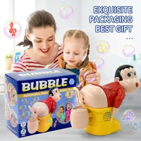 Funny Santa Claus bubble machine with light and music bubble liquid novelty bubble machine tricky toys 1