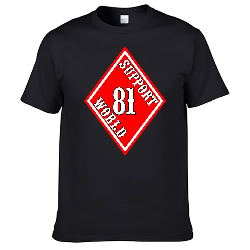 T-shirt Homme Support World 81 Noir – Vêtement Décontracté