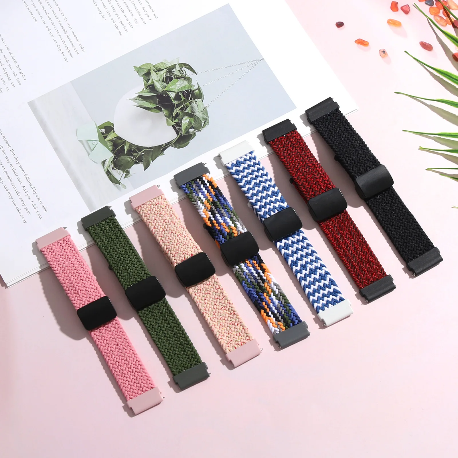 Nylon Braided Loop Strap Wristband in Elegant Design